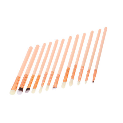 

Toponeto 12Pcs Cosmetic Eyebrow Eyeshadow Brush Makeup Brush Sets Kits Tools