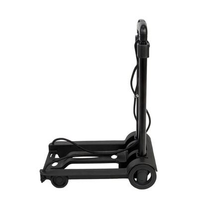 

Portable Mini Folding Luggage Cart Hand Collapsible Trolley 2 Ropes with Hook
