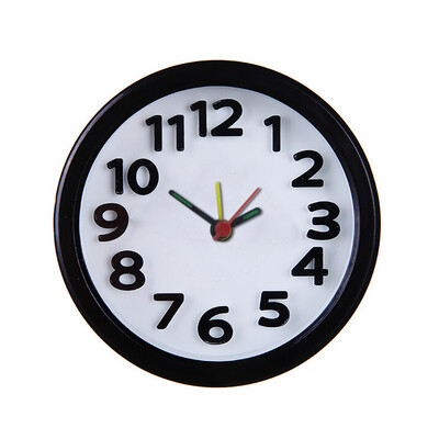 

Gobestart Circular Small Bed Compact Travel Quartz Beep Alarm Clock Cute Portable