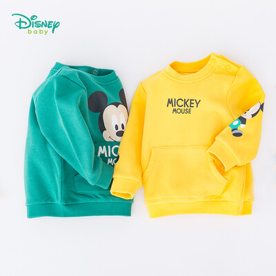 

Disney Childrens Wear Boys Sweater 2019 Spring&Autumn New Mickey Mouse Cartoon Turtleneck Top Out Sweater 193S1163 Green 5 Years Old Height 120cm