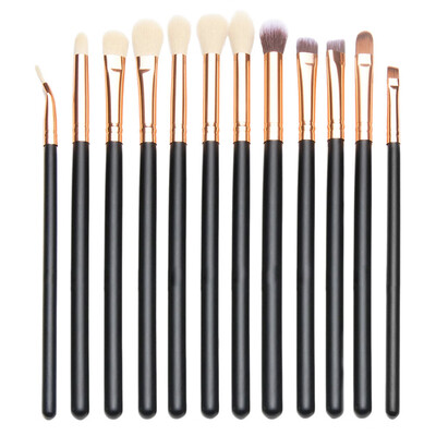 

Toponeto 12pcs Eye Brush Set Cosmetics Concealer Eyeliner Blending Eyeshadow Brushes