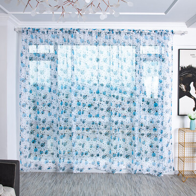 

Gobestart Trees Sheer Curtain Tulle Window Treatment Voile Drape Valance Fabric