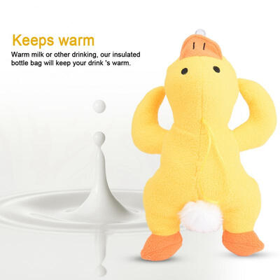 

Greensen Baby Kids Milk Bottle Keep Warm Holder Plush Pouch Cover Thermal Feeding Bag