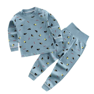 

Autumn Baby Kids Girls Boys Cartoon Print Sleepwear Set Long Sleeve Blouse TopsPants Pajamas