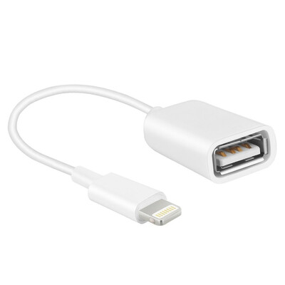 

OTG 8 Pin Port to USB Female Adapter Cable for iPad iPhone