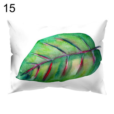 

Fashion Monstera Leaf Throw Pillow Case Cushion Cover Sofa Bed Home Car Decor