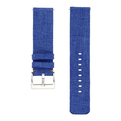 

Canvas Bracelet Watch Band Wrist Strap wBuckle Connector for Fitbit Versa