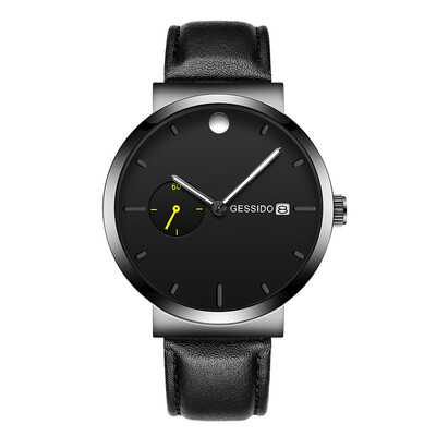 

Black Creative Watches Men 2018 Top Brand Luxury Mens Quartz Watch Steel Mesh Date Stopwatch Clock Male relogio masculino saati