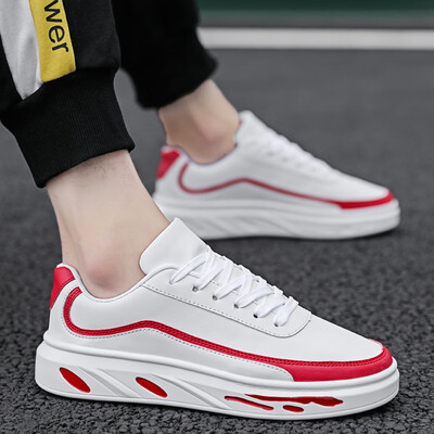 

Autumn canvas mens sports&leisure white shoes Korean version of the trend of shoes wild tide shoes white mens shoes