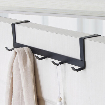 

Gobestart Over The Door 5 Hooks Home Bathroom Organizer Rack Clothes Coat Hat Towel Hanger