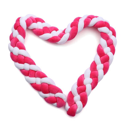 

Baby Crib Bumper Knotted Braided Bumper Handmade Soft Knot Pillow Pad Cushion Nursery Cradle Decor Gift Crib Protector Cotton 3 Me