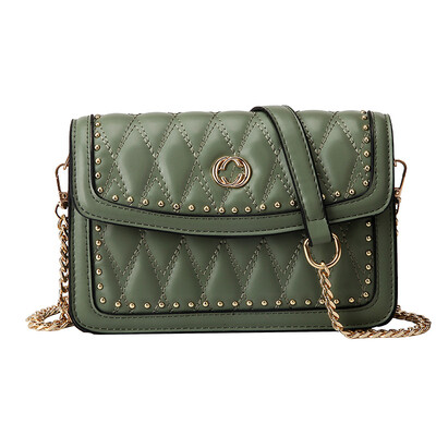

Bag female 2019 new Korean version of the tide lace pearl wild chain ins handbag shoulder slung small square bag