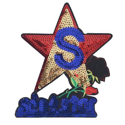 

Siaonvr Embroidery Sew Iron Patch Badge Clothes Bag Dress Applique Sequins