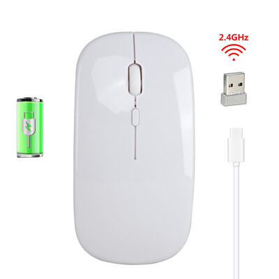 

HXSJ Wireless 24G Mouse Ultra-thin Silent Mouse Portable&Sleek Mice Rechargeable Mouse 10m33ft Wireless Transmission Rose G