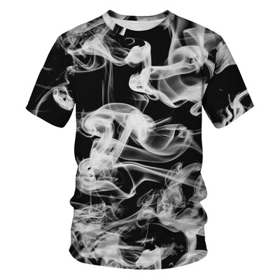 

Fashion Men Digital Printed Short Sleeve Round Neck Fashion Casual T-Shirts Tops