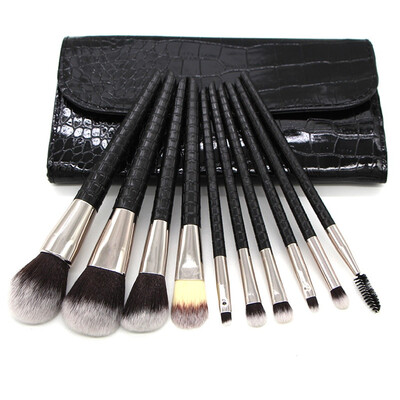 

〖Follure〗10 Pcs Makeup Brush Set With Multi Functional Makeup Tool