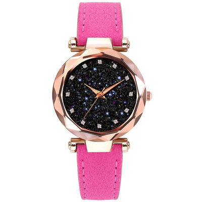 

Starry Sky Women Watches Fashion Leather Band Diamond Star Watch Ladies Quartz Wristwatch Female Luxury Clock Reloj Mujer