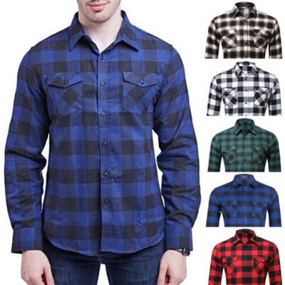 

Luxury Mens Casual Dress Shirt Slim Fit T-Shirts Cotton Formal Long Sleeve -2XL