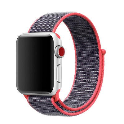 

Sports Nylon Hook And Loop Strap Watchband For Apple Watch 432