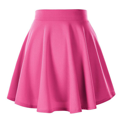 

Roseonmyhand Fashion Womens Solid Color Elastic Band Mini Skirt Ball Gown Skirt