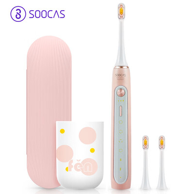 

SOOCAS Electric Toothbrush Adult Oral Care Whitening Sonic Vibration Induction Rechargeable Toothbrush Upgrade Suspension Magnetic Motor X5 Pop Powder