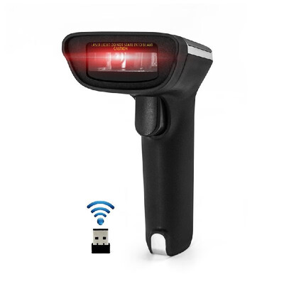 

24G Wireless Barcode Scanner Handheld USB Wired 1D Bar Code Reader 3mil High Accuracy for Windows Mac PC POS