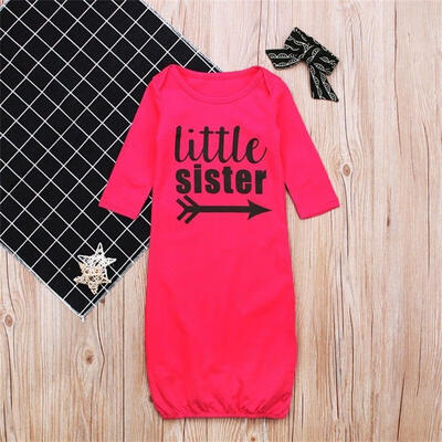 

2PCS Baby Girls Letter Sleepwear Nightwear Dress Nightgown Nightdress Gown Set