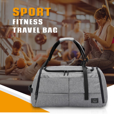 

TUGUAN Men Sport Fitness Travel Bag Multifunctional Tote for Shoes Storage