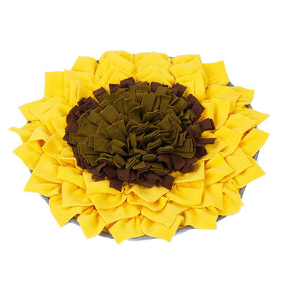 

Pet Dog Sniffing Pad Sunflower Shaped Training Blanket Feeding Mat Dogs Toy