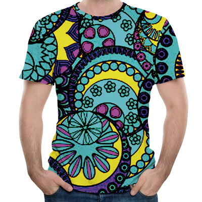 

Men 3D Print T-Shirt Basic Tee Round Neck Short Sleeve Shirt Blouse Tops Holiday