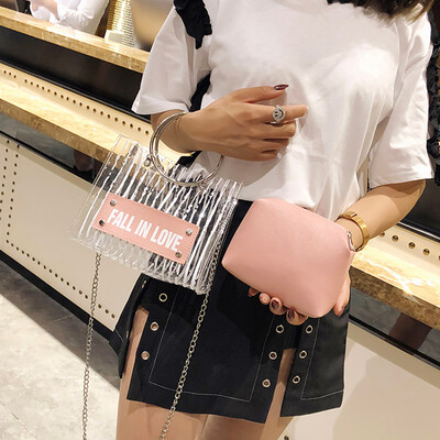 

Tailored Women Fashion Transparent Package Chain Wild Handbag Crossbody Shoulder Bags