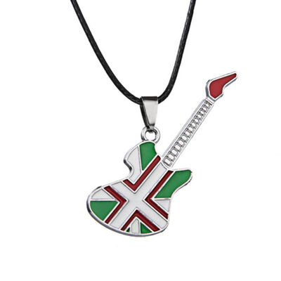 

Fashion Stainless Steel Guitar Necklace pendant Jewelry Accessories Pop Music Festival Choker Necklace