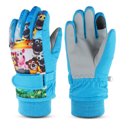 

Kids Winter Warm Gloves Children Windproof Snow Gloves Boys Girls Water Resistant Outdoor Gloves For Skiing Cycling Climbing