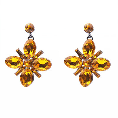 

New Womens Fashion Crystal Stud Earring 2019 Brand Sweet Christmas Party Rhinestone Ear Stud for Women Girl Brincos Bijoux
