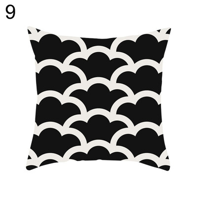 

Black Series Pillow Case Sofa Waist Throw Cushion Cover Home Office Decoration