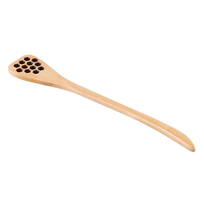 Toponeto Wood Jam Honey Dipper Spoon Stick Honey Jar Mixing Stirrer Hollow