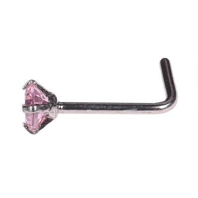 

20G 8-36Pcs Stainless Steel  Screw Bone Shaped Nose Ring CZ Nose Stud Retainer Labret Nose Piercing Jewelry