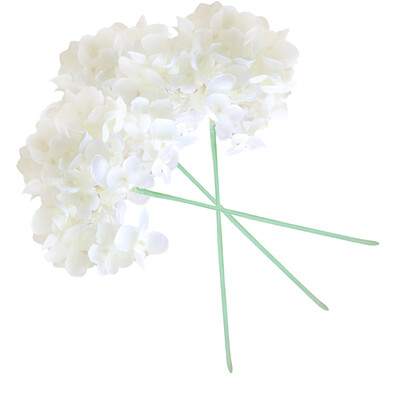 

Gobestart Artificial Silk Fake Flowers Peony Floral Wedding Bouquet Bridal Hydrangea White