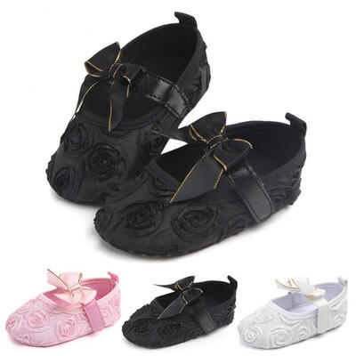 

Toddler Baby Sweet Girls Flower Elastic Band Newborn Walking Soft Shoes Headwear