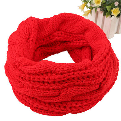 

Womens Warm Winter Infinity Circle Cable Knit Cowl Neck Thick Scarf Shawl Wrap