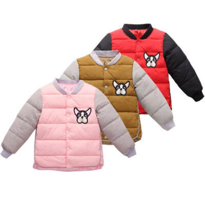 

USA Toddlers Girl Boy Cotton-padded Jacket Winter Coat Outwear Clothes Snowsuits
