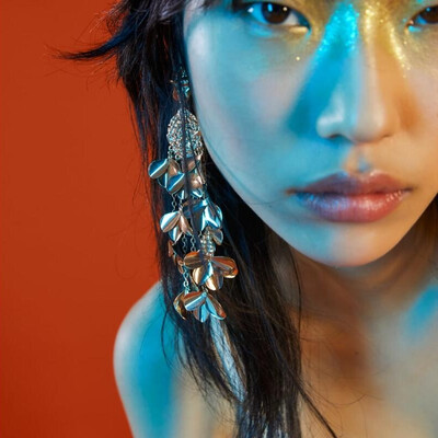 

AOTEMAN 2019 new design ZA Punk Style Metal Geometric Maxi Statement Earrings Jewelry Charm Big Drop Earring