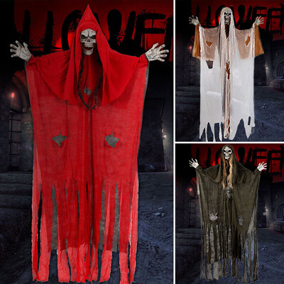 

Creative ghost head props room escape haunted house tattoo shop pendant bar layout horror Skull hanging ghost