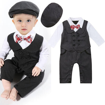 

Infant Baby Boy Gentleman Romper Jumpsuit Bodysuit Playsuit Clothes Outfit Suits