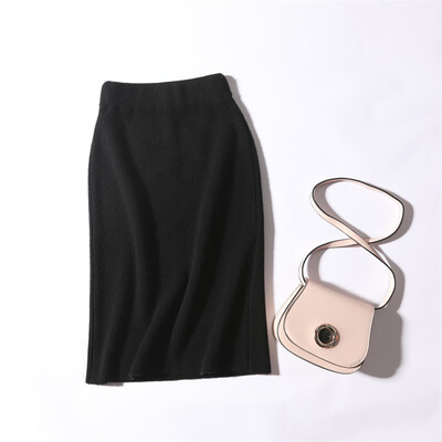 

QIANMUCHUN Womens Wool Skirt Fashion Slim woolen sweater 6041
