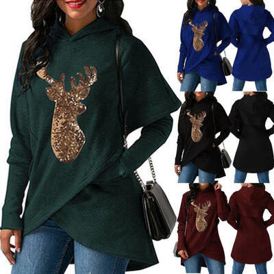 

Women&39s Hoodie Sweatshirt Jumper Sweater Hooded Pullover Long Sleeve Coat Tops