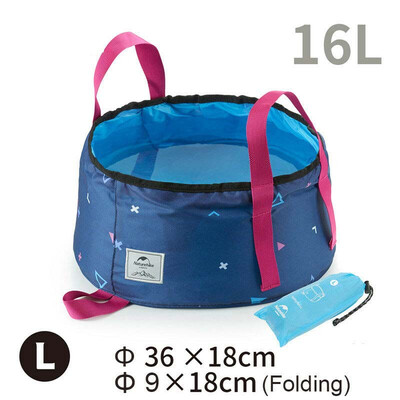 

Portable Water Basin Folding Washbowl Collapsible Sink Camping Bucket Bag