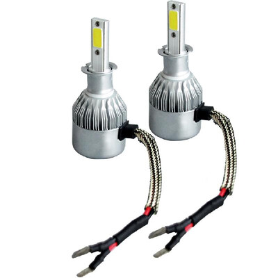 

2X COB H1 H3 H4 H7 H11 9005 9006 C6 10800LM 120W LED Car Headlight Kit HiLo Turbo Light Bulbs 6000K LED Driving Lamp All-in-one C