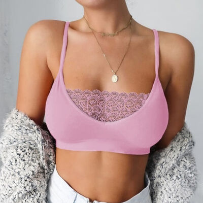

Women Tube Top Lace Camisole Wrap Top Bandeau Slim Sexy Solid Tanks Underwear Lady Girl Sexy Wrap Bodysuit