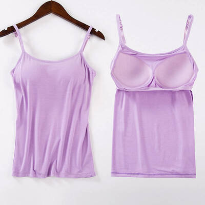 

Fashion lady comfort without rims chest pad sports home camisole